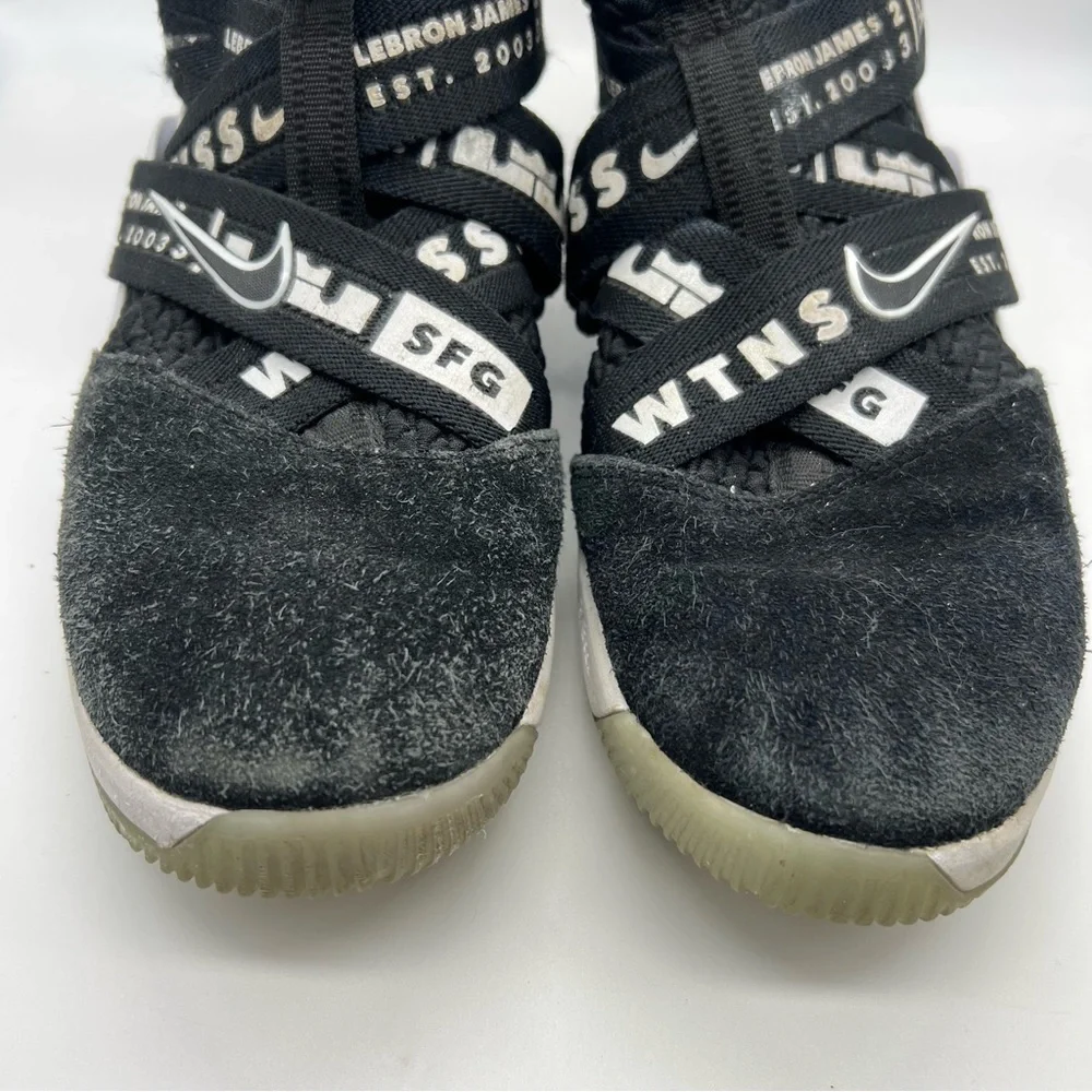 Nike Lebron Soldier 12 Witness Black & White Sneakers